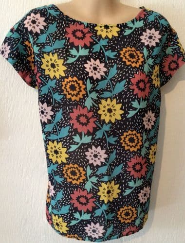 FRUGI FLOWER PRINT MATERNITY/NURSING TOP SIZE 14
