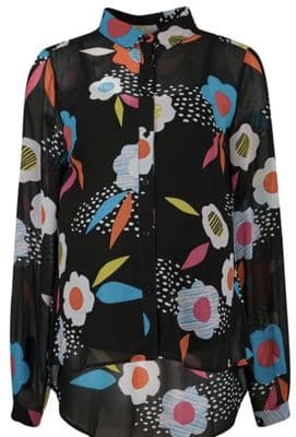 FRUGI GREAT GEORGETTE BLACK MATERNITY & NURSING CAMI & SHIRT BNWT SIZE 10
