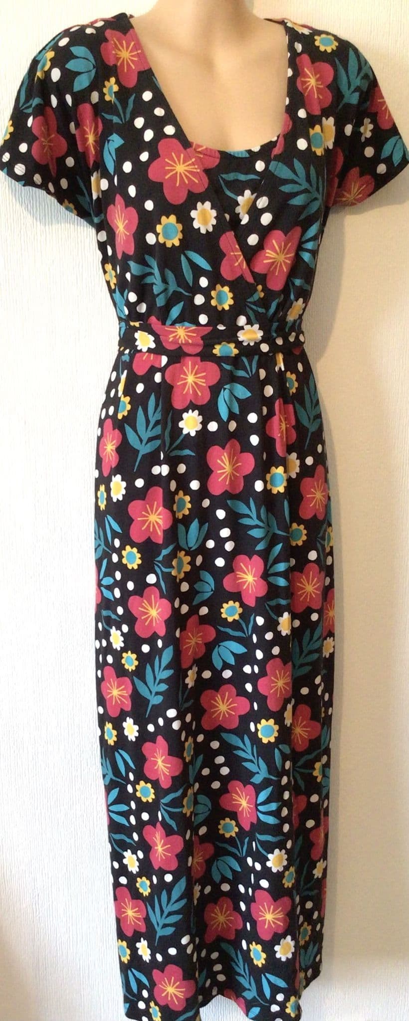 FRUGI ORGANIC COTTON CECILIA FLORAL MAXI NURSING DRESS BNWT SIZE 12