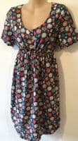 FRUGI ORGANIC COTTON FLORAL MATERNITY & NURSING DRESS NEW SIZE M 12-14