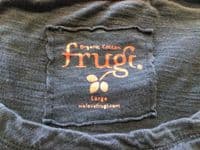 FRUGI ORGANIC NAVY WRAP NURSING T-SHIRT TOP SIZE L 14