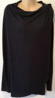 GAP MATERNITY BLACK WRAP KNIT NURSING JUMPER S 10-12