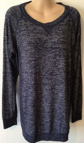 GAP MATERNITY NAVY MARL NURSING ZIP JUMPER SIZE XS 8-10