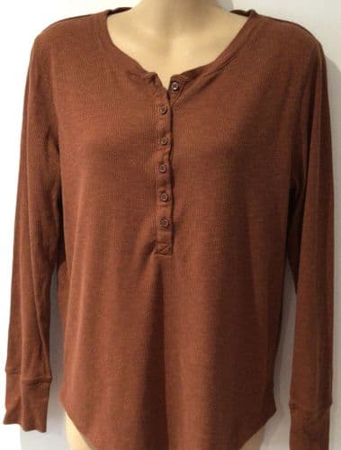 GAP MATERNITY/NURSING TAN STRETCH CASUAL TOP SIZE M 10/12