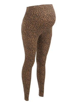 GAP OLD NAVY LEOPARD MATERNITY OVER BUMP LEGGINGS SIZES 10-20
