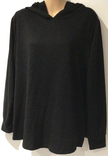 GEORGE MATERNITY BLACK OPEN SIDE NURSING HOODIE SIZE 12