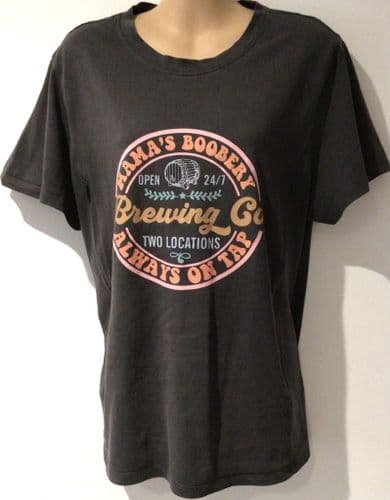 GIFTIFY MAMA CHARCOAL MAMAS BOOBERY NURSING TOP SIZE L 14