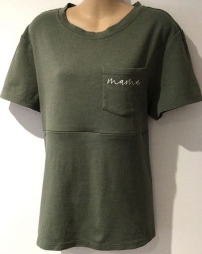 GIFTIFY MAMA KHAKI MAMA NURSING TOP SIZE L 14