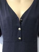 H&M MAMA BLACK BUTTON TOP SIZE L 14