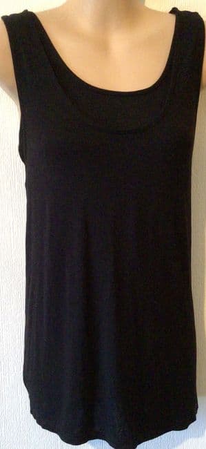 H&M MAMA BLACK LAYERED NURSING VEST TOP SIZE M 12 (1)