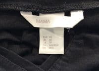H&M MAMA BLACK NURSING SHORT SLEEVE TOP XS 6/8