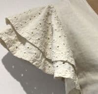 H&M MAMA CREAM BRODERIE SLEEVE NURSING TOP SIZE M 12