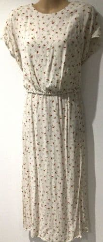 H&M MAMA CREAM DITSY FLORALS NURSING DRESS BNWT SIZE M 12