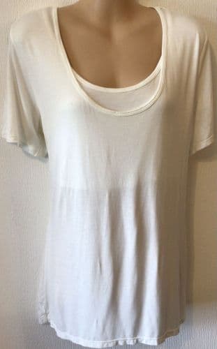 H&M MAMA CREAM LAYERED NURSING T-SHIRT TOP BNWT SIZE M 12/14