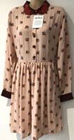 HARKEL FALLING LEAVES SHIRT DRESS BNWT SIZE 14