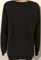 HOTMAMA BLACK LEOPARD MAMA NURSING SWEATSHIRT SIZE M 12-14