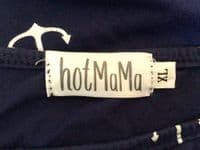 HOTMAMA NAVY ANCHOR PRINT NURSING JERSEY TOP SIZE XL/16