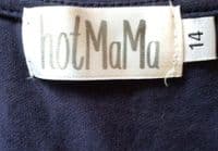 HOTMAMA NAVY NURSING JERSEY VEST TOP SIZE 14