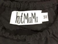 HOTMAMA OUTLET - BLACK MAXI RUFFLE DRESS NEW SIZE M 12/14