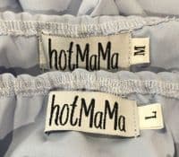HOTMAMA OUTLET - ICE BLUE MAXI RUFFLE DRESS NEW SIZES M 12/14 & L 16/18
