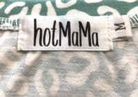 HOTMAMA TEAL LEOPARD PRINT NURSING JERSEY TOP SIZE M 10/12