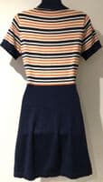 JOANIE DAWN O’PORTER NAVY KNIT ZIP DRESS SIZE 12