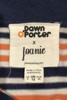 JOANIE DAWN O’PORTER NAVY KNIT ZIP DRESS SIZE 12