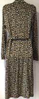 JOANIE LEOPARD JERSEY MIDI SHIRT DRESS SIZE 10