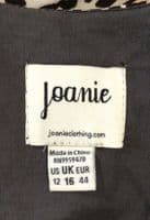 JOANIE LEOPARD PRINT BUTTON MIDI DRESS SIZE 16