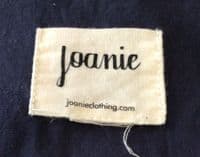 JOANIE NAVY STORK PRINT WRAP MIDI DRESS SIZE 20