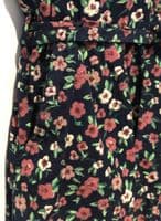 JOANIE NEEDLECORD FLORAL NAVY BUTTON MIDI SHIRT DRESS NEW SIZE 16