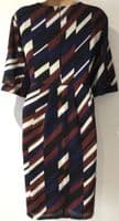 JOJO MAMAN BEBE BLACK/MAROON MATERNITY/NURSING TUNIC DRESS SIZE 16