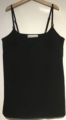 JOJO MAMAN BEBE BLACK NURSING VEST TOP SIZE S 8/10