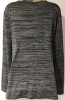 JOJO MAMAN BEBE GREY MARL KNIT NURSING JUMPER TOP L 14-16