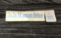 JOJO MAMAN BEBE GREY MARL KNIT NURSING JUMPER TOP L 14-16