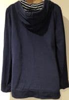 JOJO MAMAN BEBE NAVY 3 IN 1 BABY WEARING ZIP HOODIE JACKET SIZE M 12-14