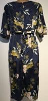 JOJO MAMAN BEBE NAVY FLOWER OCCASION MATERNITY & NURSING DRESS SIZE 16