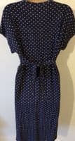 JOJO MAMAN BEBE NAVY SPOT KEYHOLE MATERNITY/NURSING JERSEY DRESS BNWT SIZE L 16/18