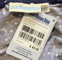 JOJO MAMAN BEBE NAVY SPOT KEYHOLE MATERNITY/NURSING JERSEY DRESS BNWT SIZE L 16/18