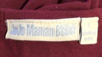 JOJO MAMAN BEBE RASPBERRY PINK LONG SLEEVE PYJAMA TOP SIZE L 14/16
