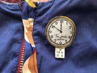 JOULES NAVY SYLVIA COTTON WRAP FLORAL DRESS SIZE 12