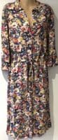 JOULES WINSLET MULTI FLORAL BUTTON SHIRT MIDI DRESS SIZE 14