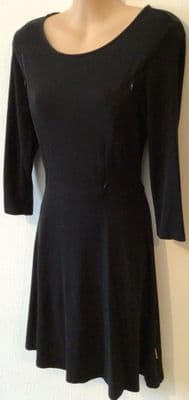 JUNO JACKS BLACK SWING ZIP NURSING DRESS SIZE 12