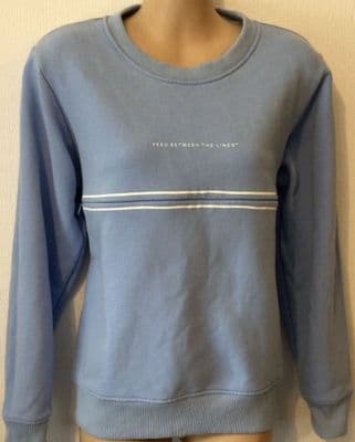 JUNO JACKS BLUE FEED BETWEEN THE LINES ZIP NURSING SWEATER SIZE XL 18-20