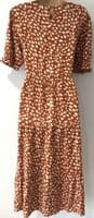 JUNO JACKS CHESTNUT FRANKIE MIDI NURSING DRESS SIZE 24