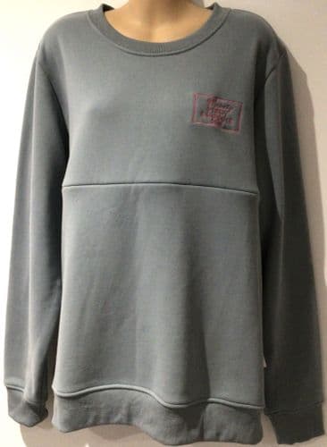 JUNO JACKS DUCK EGG BLUE 2025 PINOT BOOBOIR ZIP NURSING SWEATSHIRT BNWT SIZE XXL 18