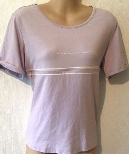 JUNO JACKS FEED BETWEEN THE LINES LILAC NURSING TOP SIZE 24