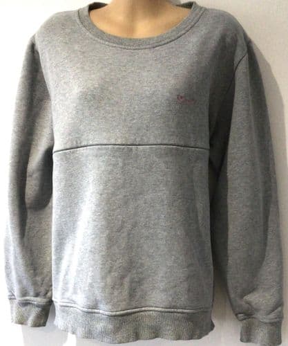 JUNO JACKS GREY/RED BOOBIE ZIP NURSING SWEATER SIZE XXL 18