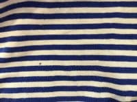 JUNO JACKS MOLLY BLUE/WHITE STRIPE ZIP JERSEY NURSING TOP SIZE 24