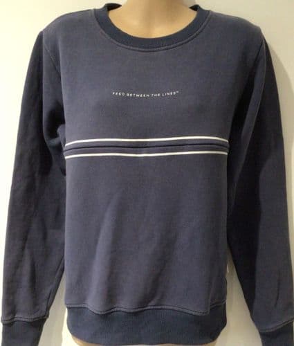 JUNO JACKS NAVY FEED BETWEEN THE LINES ZIP NURSING SWEATER SIZE XXL 18